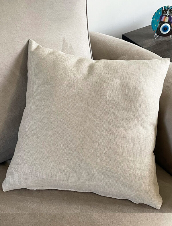 Beige natural cotton pillow