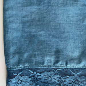 lace cotton shawl pacific blue