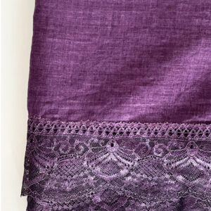 lace cotton shawl purple