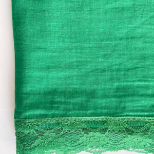 lace cotton shawl green