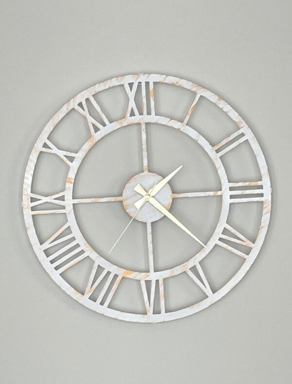 Large antique white wall clock