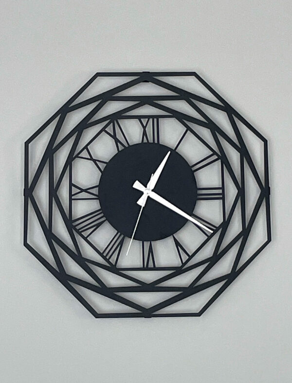 Black lotus wall clock