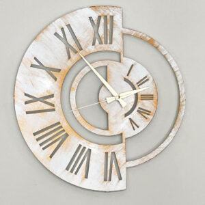 Large antique white wall clock